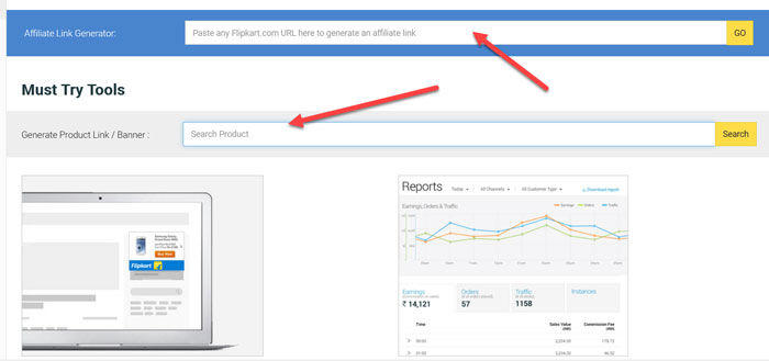 Flipkart Affilite Link Generation