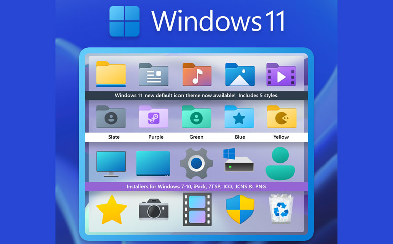 windows 11 icon themes by niivu download