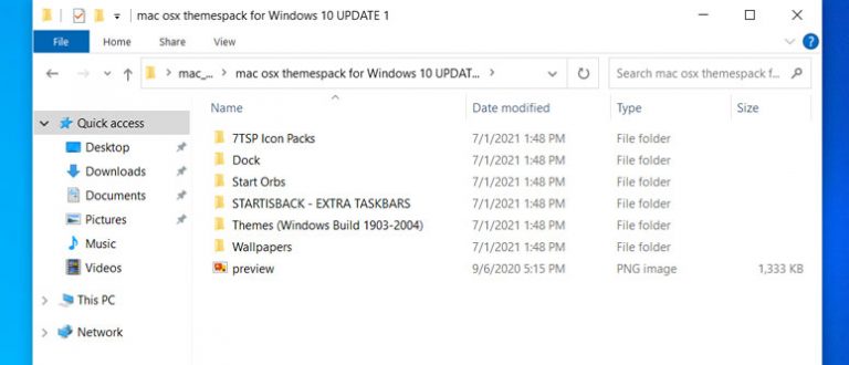 mac themes for windows 10