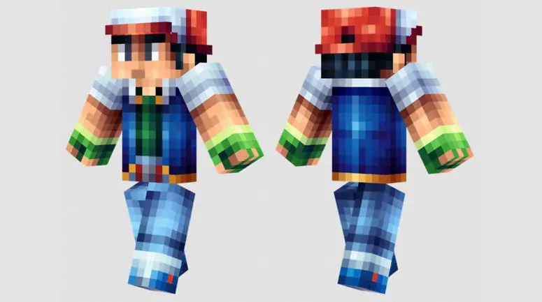 Ash Ketchum Minecraft Skins