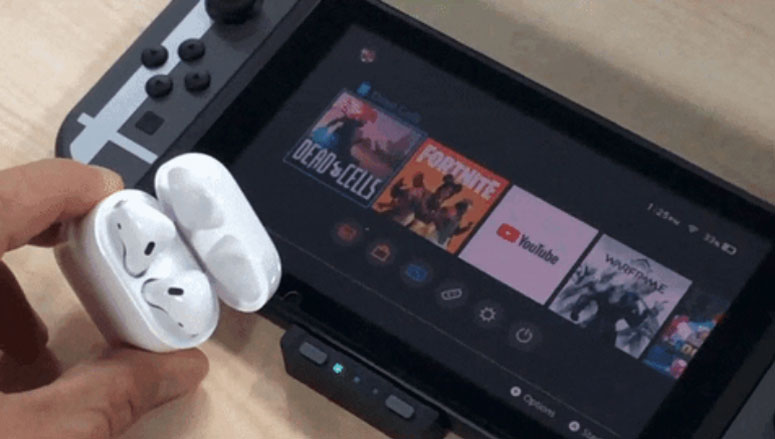 Connect Airpods to Nintendo Switch