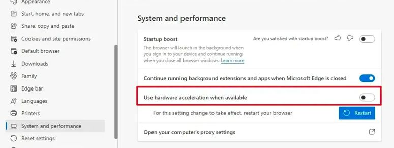 hw acceleration edge