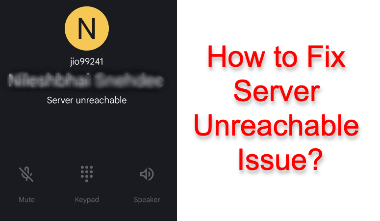 server unreachable