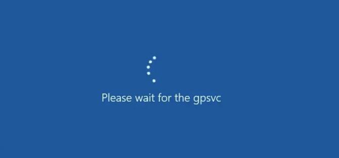 please wait for the gpsvc