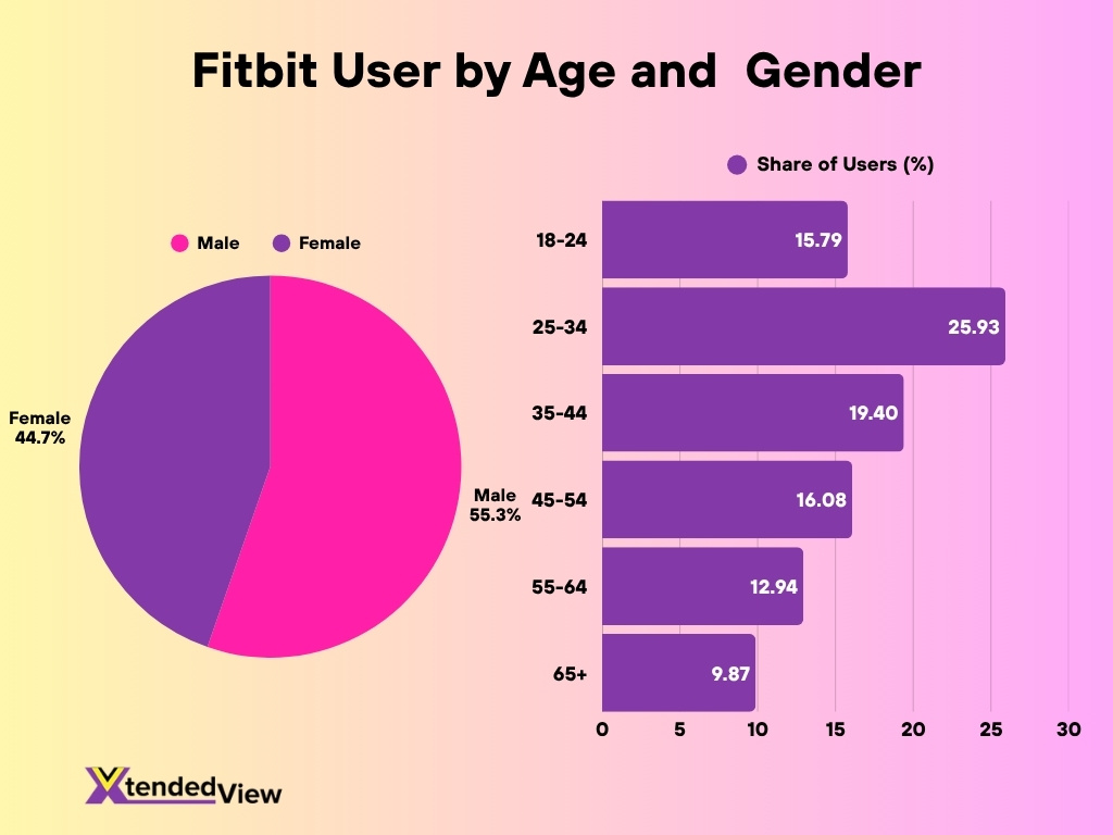 Fitbit User By Age And Gender