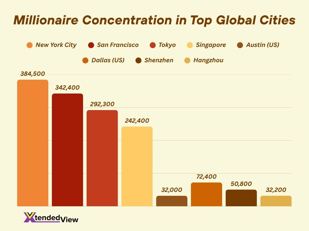 Millionaire Concentration In Top Global Cities