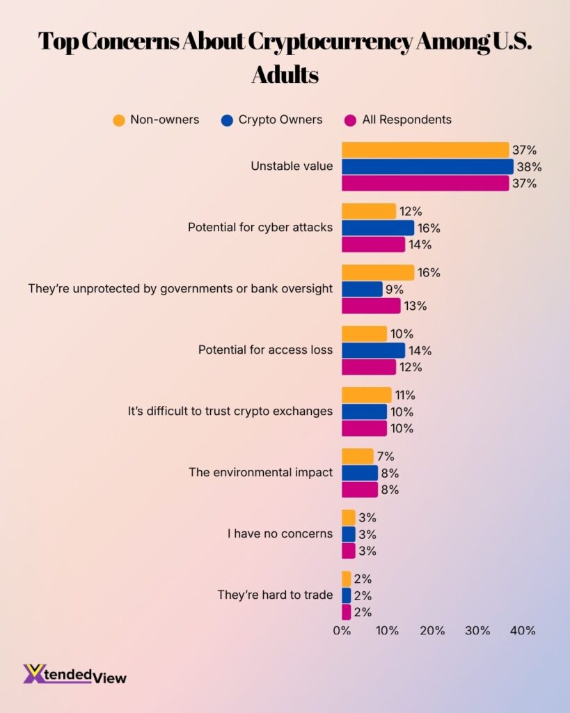 Top Concerns About Cryptocurrency Among U S Adults