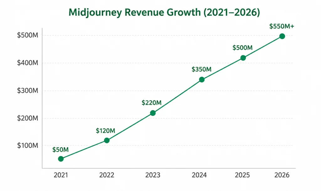 Midjourney Revenue Growth