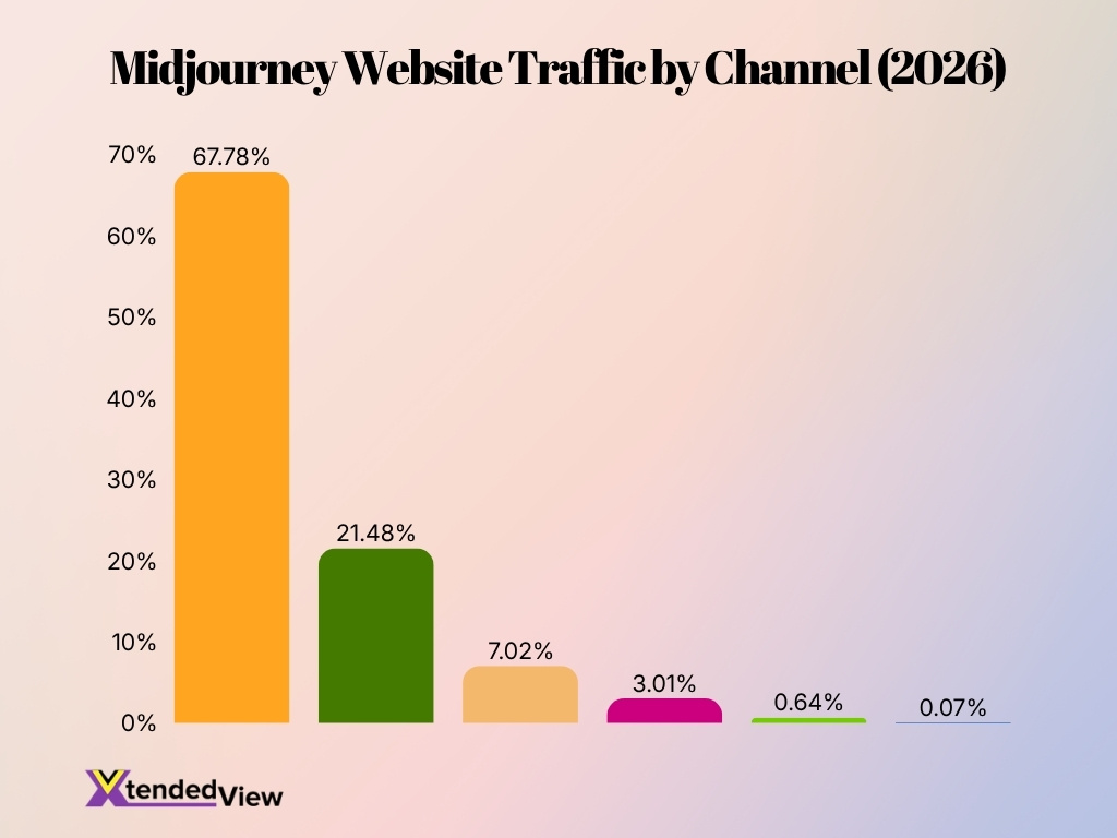 Midjourney Website Traffic By Channel 2026