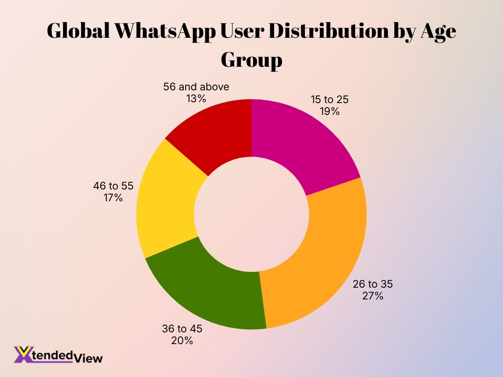 Global Whatsapp User Distribution By Age Group