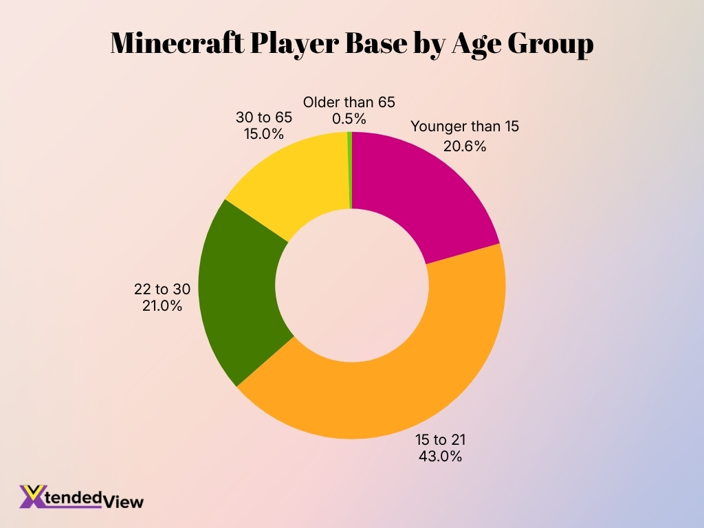 Minecraft Player Base By Age Group