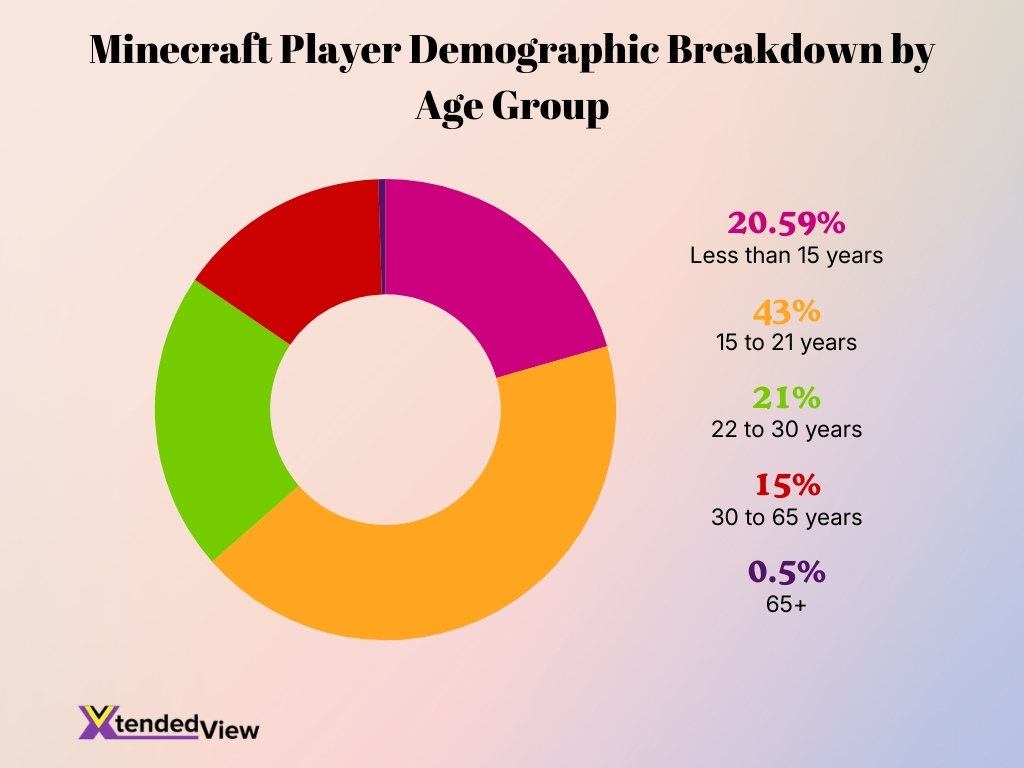 Minecraft Player Demographic Breakdown By Age Group