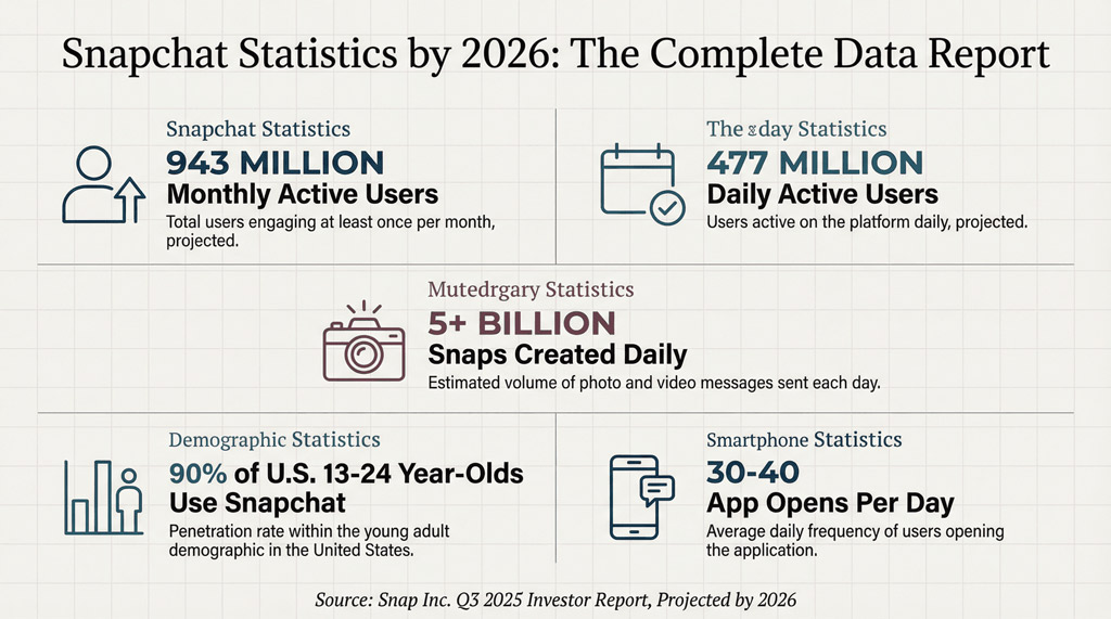 Snapchat Key Usage and Engagement Statistics Snapchat Key Usage And Engagement Statistics