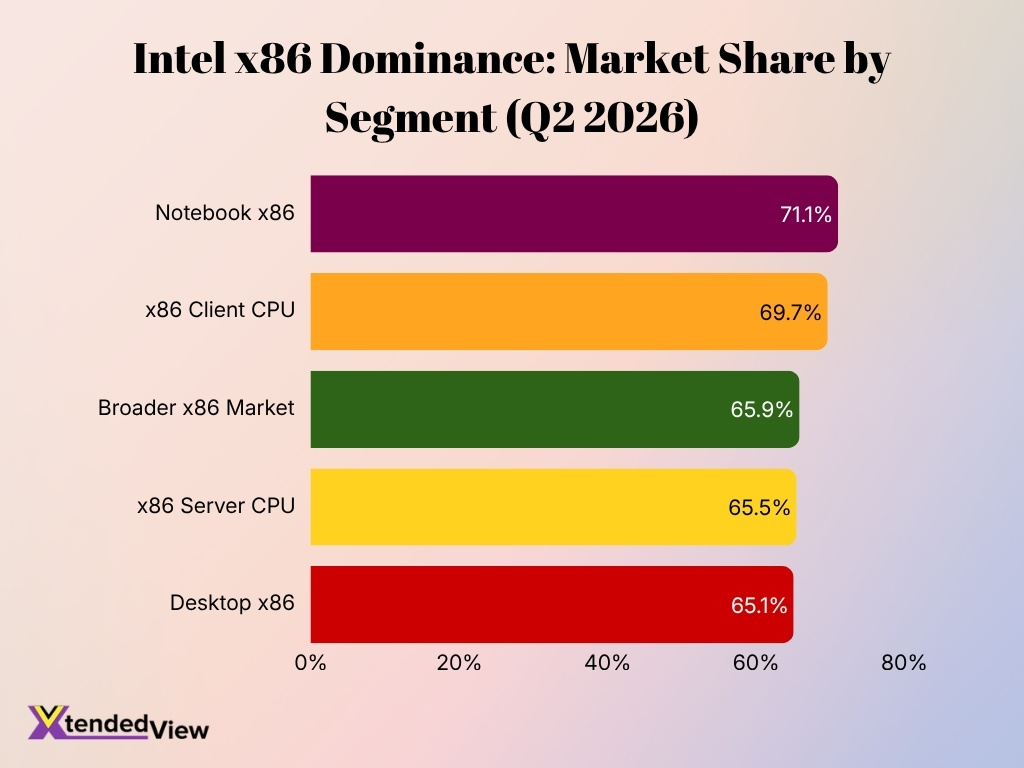 Intel X86 Dominance Market Share By Segment Q2 2026