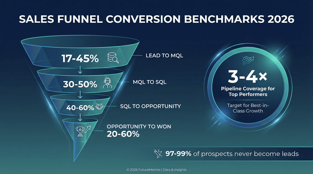 Sales Funnel Conversion Benchmarks