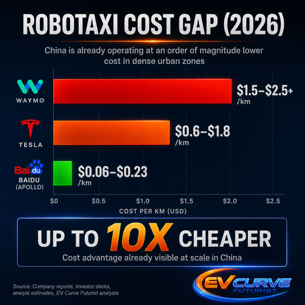 Robotaxi Cost Gap