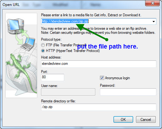 Extract Download Files From Online Remote Compress Archived File