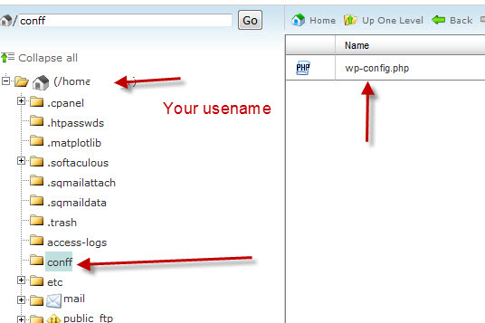move wp-config.php file 2 move wp-config.php file